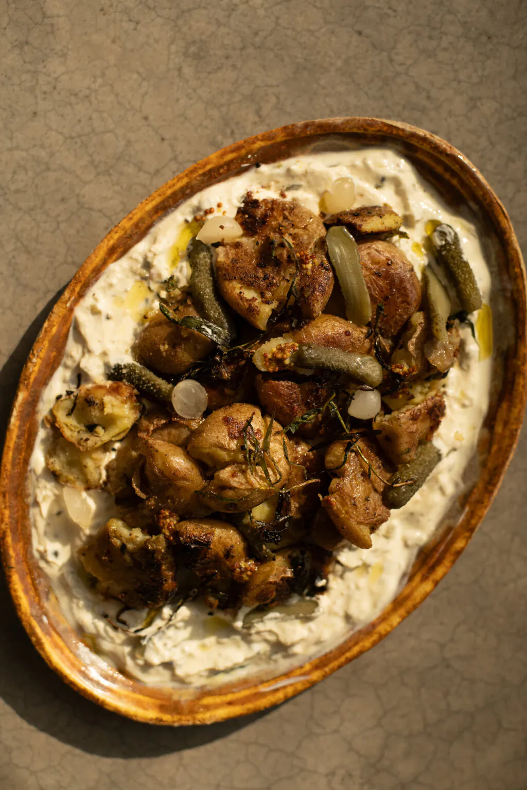 Apero_Patates_roties_cornichon_sauce_tartare
